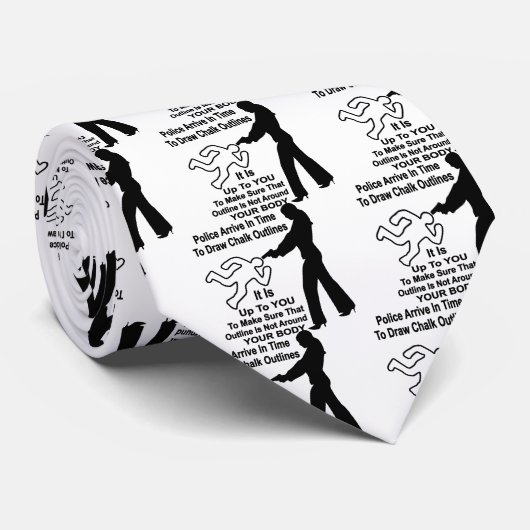 Es liegt an dir, nicht diese Kontur zu sein Krawatte (Gerollt)