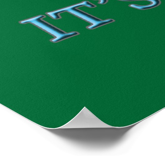 Es liegt hinter mir poster (Ecke)