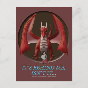 Es liegt hinter mir postkarte