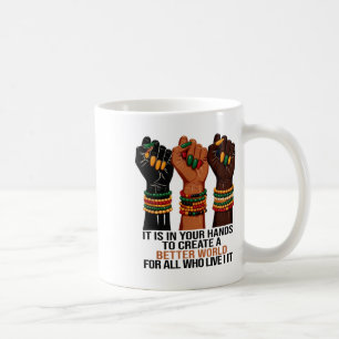 Es liegt in deinen Händen, einen Batter besser zu Kaffeetasse