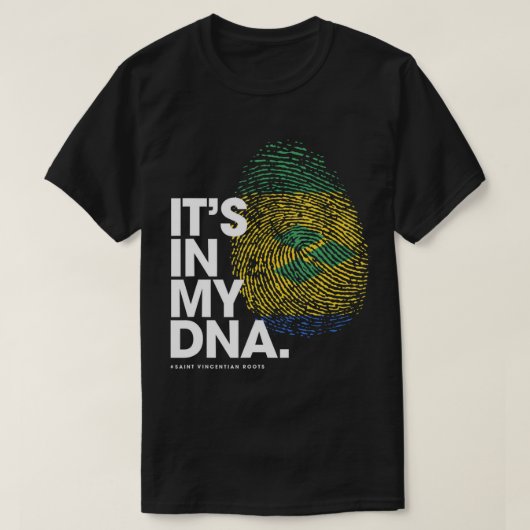 ES LIEGT IN MEINEM DNA-Flag-Shirt St. Vincent & Gr T-Shirt (Design vorne)