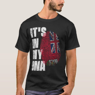 ES LIEGT IN MEINER DNA Bermuda-Flagge T-Shirt