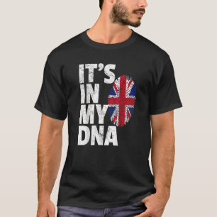 ES LIEGT IN MEINER DNA Britische Flagge England UK T-Shirt