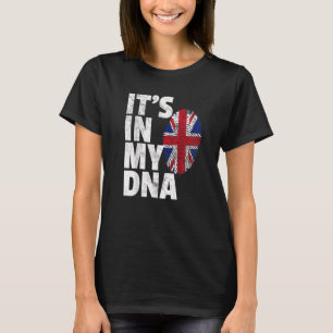 ES LIEGT IN MEINER DNA Britische Flagge England UK T-Shirt