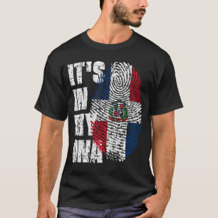 ES LIEGT IN MEINER DNA Dominikanische Republik Fla T-Shirt