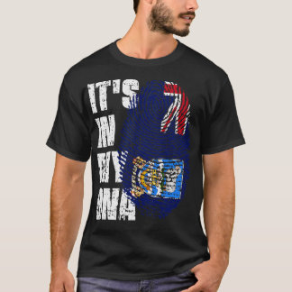 ES LIEGT IN MEINER DNA Falkland-Inseln-Flagge Jung T-Shirt