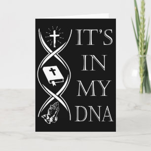 Es liegt in meiner DNA, Gott Jesus Christlicher Gl Karte