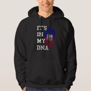 Es liegt in meiner DNA Haitian Roots Haiti Flag Ha Hoodie