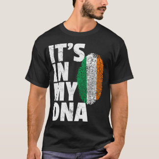 ES LIEGT IN MEINER DNA Irisch Irland Flagge St. Pa T-Shirt