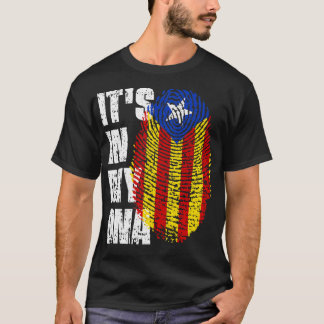 ES LIEGT IN MEINER DNA Katalonien-Flagge Katalanis T-Shirt