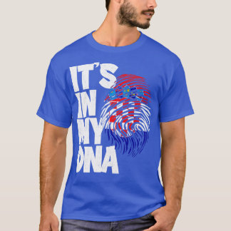 ES LIEGT IN MEINER DNA Kroatien-Flagge Männer Frau T-Shirt