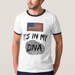 ES LIEGT IN MEINER DNA LANDESFLAGGE ANPASSBAR T-Shirt