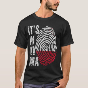 ES LIEGT IN MEINER DNA Malta-Flagge Männer Frauen  T-Shirt
