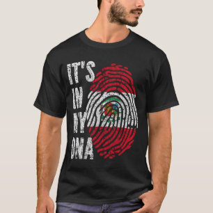 ES LIEGT IN MEINER DNA Peru-Flagge Männer Frauen K T-Shirt