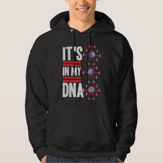 ES LIEGT IN MEINER DNA, Retro Bowling Bowler Hoodie