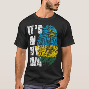 ES LIEGT IN MEINER DNA Saint Lucia Flagge Jungen M T-Shirt