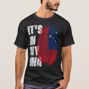ES LIEGT IN MEINER DNA Samoa-Flagge Jungen Mädchen T-Shirt