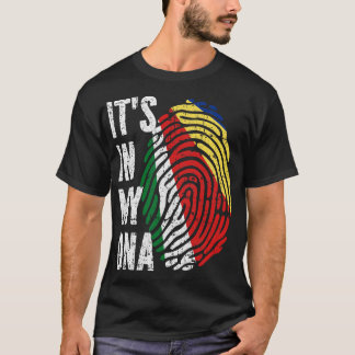 ES LIEGT IN MEINER DNA Seychellen-Flagge Männer Fr T-Shirt