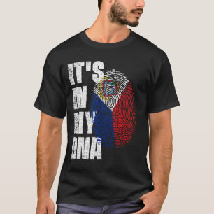 ES LIEGT IN MEINER DNA Sint Maarten-Flagge T-Shirt