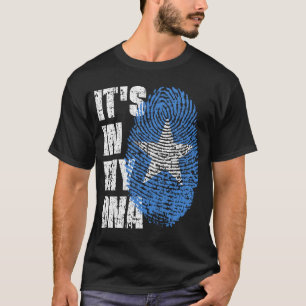 ES LIEGT IN MEINER DNA Somalia Flagge Jungen Mädch T-Shirt