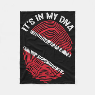 Es liegt in meiner DNA Trinidad und Togo-Flagge St Fleecedecke