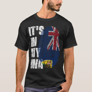 ES LIEGT IN MEINER DNA Turks- und Caicosinseln Fla T-Shirt