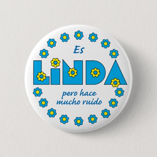 Es Linda, pero Button (Vorderseite)