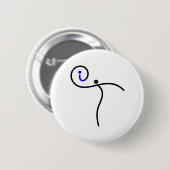 es Logo, 01 Schwarz/Blau. Button (Vorne & Hinten)