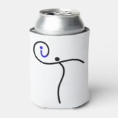 es Logo, 01 Schwarz/Blau. Dosenkühler (Kanne Vorderseite)