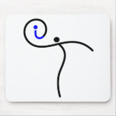 es Logo, 01 Schwarz/Blau. Mousepad (Vorne)