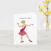 Es macht immer Spaß, eine Tanzkarte zu erstellen Karte (Gelbe Blume)