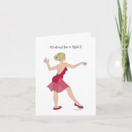 Es macht immer Spaß, eine Tanzkarte zu erstellen Karte