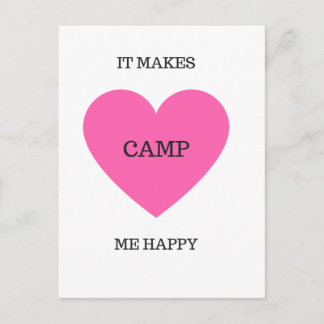 Es macht mich glücklich - Camp Postkarte