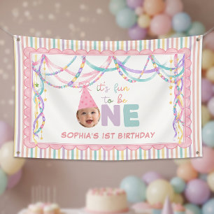Es macht Spaß, ein erstes Mädchen zu sein Geburtst Banner