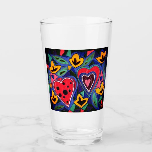 Es macht Spaß, in der Liebe zu sein Glas (Vorderseite)