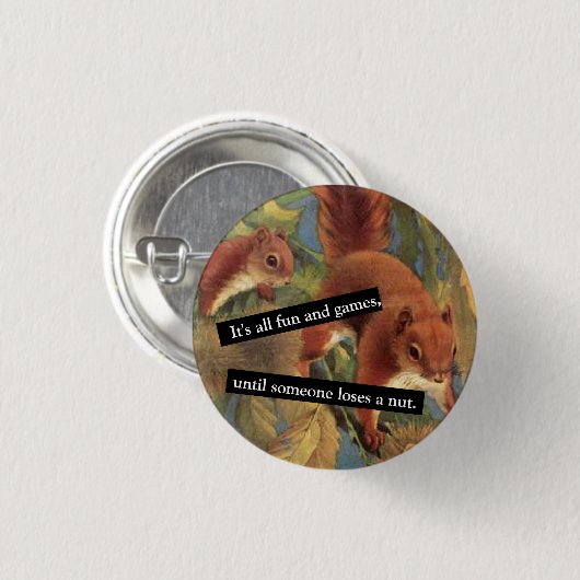 Es macht Spaß und Spiele, bis jemand eine Nase ver Button (Vorne & Hinten)