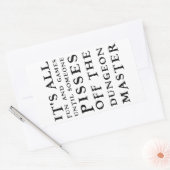 Es macht Spaß und Spiele, bis jemand sich von der Rechteckiger Aufkleber (Umschlag)