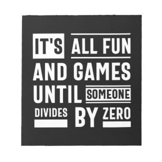 Es macht Spaß und Spiele, bis sich jemand durch ZE Notizblock