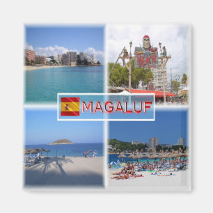ES Mallorca - Megaluf - Strand - Meerblick Magnet