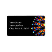 Es - Mandelbrot Fraktal Art Adressaufkleber (Vorne)