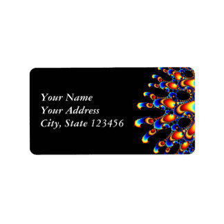 Es - Mandelbrot Fraktal Art Adressaufkleber