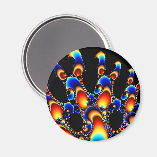Es - Mandelbrot Fraktal Art Magnet (Vorderseite/Rückseite)