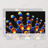 Es - Mandelbrot-Fraktal Einladung (Vorne/Hinten)