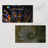 Es - Mandelbrot-Fraktal Visitenkarte (Vorne/Hinten)