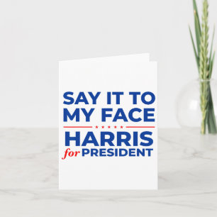 Es mir ins Gesicht Kamala Harris Präsidentin 2024 Karte