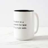 Es muss ein deutsches Wort geben Zweifarbige Tasse (VorderseiteRechts)