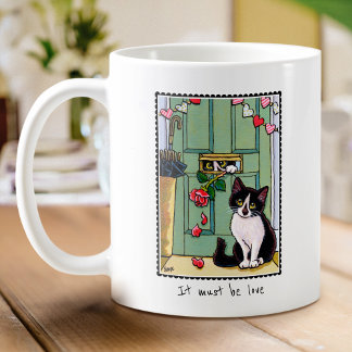 Es muss Liebe Custom Kitty Cat Niedlich Kaffeetasse