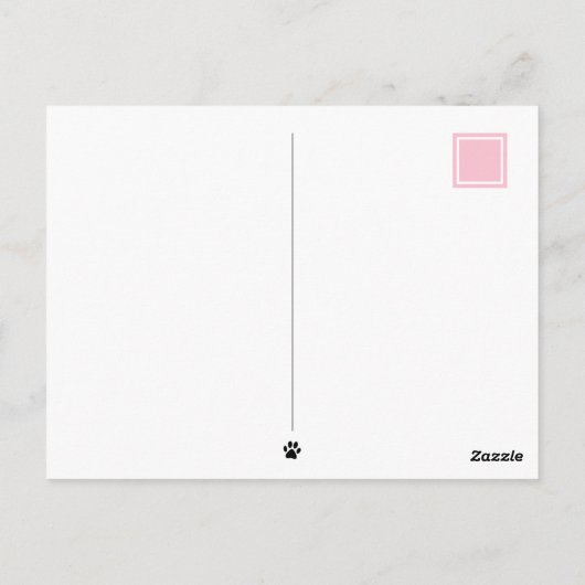 "Es muss Liebe sein" Katzenkatze Custom Postkarte (Rückseite)