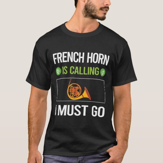 Es nennt das französische Horn T-Shirt (Vorderseite)