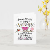 Es nimmt ein Dorf Karte (Gelbe Blume)